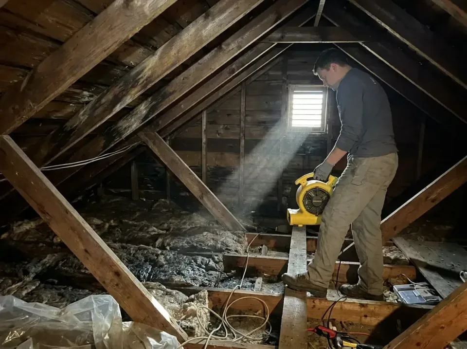attic-water-damage-drying-proc-007 — frequently asked questions, Emergency Water Extraction & 24/7 Flood Response in Herndon…